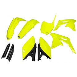 /UFO SUZUKI RMZ250 14-18 FULL PLASTICS KIT FLUO YEL (WAS SUKIT416DFLU)