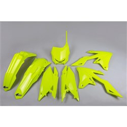 /UFO SUZUKI RMZ250 19-25/RMZ450 18-25 PLASTICS KIT (FLUO YEL) (WILL BECOME SUKIT418FEDFLU)