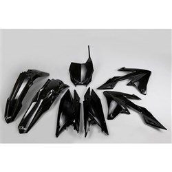 /UFO SUZUKI RMZ250 19-25/RMZ450 18-25 PLASTICS KIT (BLK) (WILL BECOME SUKIT418FE001)