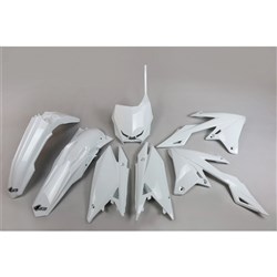 UFO SUZUKI RMZ250 19-25/RMZ450 18-25 PLASTICS KIT (WHT) (WILL BECOME SUKIT418FE041)