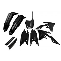 /UFO SUZUKI RMZ250 19-25/RMZ450 18-25 FULL PLASTICS KIT (BLK) (WAS SUKIT418E001)