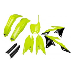 /UFO SUZUKI RMZ250 19-25/RMZ450 18-25 FULL PLASTICS KIT (FLUO YEL) (WAS SUKIT418EDFLU)