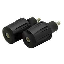 TARMAC BAR ENDS TAPERED GROOVED 36MM LONG BLACK