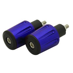TARMAC BAR ENDS TAPERED GROOVED 36MM LONG BLUE