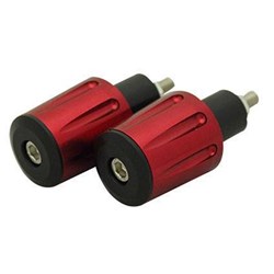 TARMAC BAR ENDS TAPERED GROOVED 36MM LONG RED