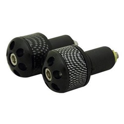 TARMAC BAR ENDS CARBON PRINT 25MM LONG BLACK