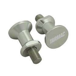 TARMAC PICK-UP KNOBS 10mmx1.25 SILVER KAWA MOST 06+ LATER INCL NINJA250/300 ZX10 ZX6R ETC