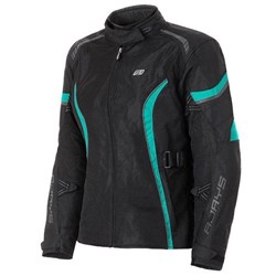RJAYS ATHENA AIR JKT BLK/AQUA LADIES (12)  [ONC01] #