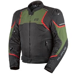RJAYS PACE AIRFLOW JKT BLK/MILITARY GRN (4XL)  [ONC01] #
