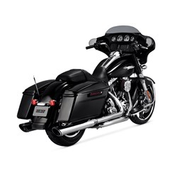 VH TWIN SLASH ROUND SLIP-ONS CHROME TOURING 17-24