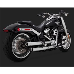 V & H ELIMINATOR 300 SLIP-ONS *SATIN* CHROME SOFTAIL 18-22  (EXC FXFB/FLDE/FLHC-ALL) (WILL BECOME V16322)  [ONC01] #