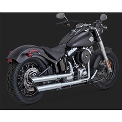 V&H TWIN SLASH 3IN SLIP-ON SOFTAIL 07-17 FLS/FLSTN (WILL BECOME V16842)  [ONC01] #