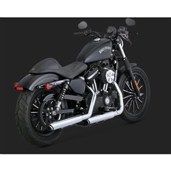 V&H TWIN SLASH 3IN  SLIP-ONS CHROME SPORTSTER 14-21 (WILL BECOME V16361)  [ONC01] #