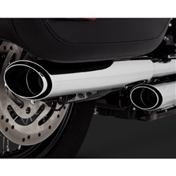 V&H TWIN SLASH CHROME SOFTAIL 18-20 (FITS: HERITAGE + DELUX) (WILL BECOME V16379)  [ONC01] #