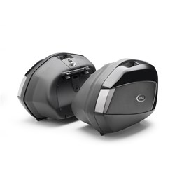 GIVI SIDE CASES (PAIR) 35L EACH TECH BLACK/CLEAR (FOR USE ONLY WITH PLX/PLXR FRAMES)