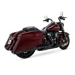 V & H TWIN SLASH ROUND SLIP-ONS BLACK TOURING 17-24