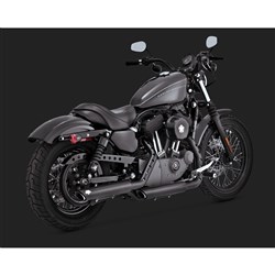 V & H TWIN SLASH 3IN  SLIP-ONS BLACK SPORTSTER 14-21 (WILL BECOME V46361)  [ONC01] #