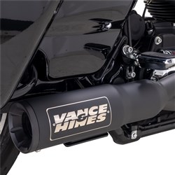 /V&H HI-OUTPUT RR 2-1 PCX STAINLESS BLACK TOURING 17-23