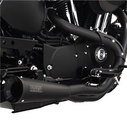 V&H 2-1 UPSWEEP STAINLESS BLACK SPORTSTER 04-13