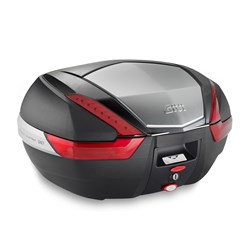 GIVI MONOKEY TOPCASE 47L BLACK/RED ALLOY INSERT