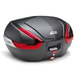 GIVI MONOKEY TOPCASE 47L BLACK/RED CARBON INSERT