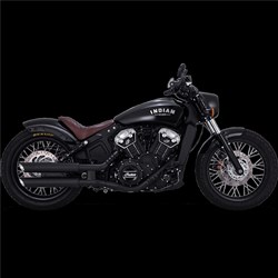 V&H TWIN SLASH 3IN SLIP-ONS PCX BLACK INDIAN SCOUT 15-22 (WAS V48623)