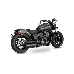 V & H HI-OUTPUT SLIP-ONS BLACK INDIAN SCOUT 2025