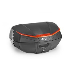 GIVI MONOKEY TOPCASE 49L BLACK/RED WINGFLOW
