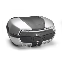 GIVI MONOKEY TOPCASE MAXIA 58L TECH BLACK/SILVER/CLEAR