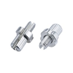 X-TECH BRAKE LEVER BARREL ADJUSTER GROOVED M7 SILVER 10 PCS # [ONC01]