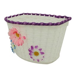 X-TECH BASKET FRONT KIDS PINK FLOWERS (2I2) #