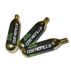 X-TECH CO2 CARTRIDGE 25G THREADED (2C2)(CANNOT AIR FREIGHT THIS ITEM) (UN1013/2.2)