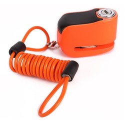 X-TECH ALARM DISC LOCK - 5.5mm PIN ORANGE [SPC01]