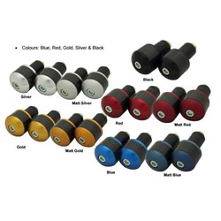 X-TECH BAR ENDS UNIVERSAL CARBON FIBRE MATT RED [ONC01] #