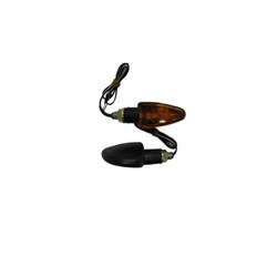 X-TECH INDICATOR X-6 BLACK AMBER LENS (BULB)