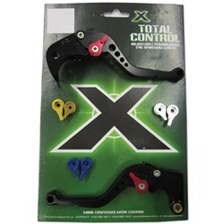 X-TECH TOTAL CONTROL CNC ADJ LEVERS KAWASAKI NINJA 250 08-11 [ONC01] #