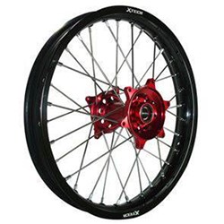 XTECH HONDA CRF150R 08-23 1.40x17 FRONT BLK RIM/RED HUB/SLV SPK
