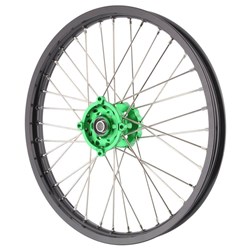 XTECH KAW KX/KXF/RMZ250 04-23 1.60x21 FRONT BLK RIM/BLU HUB/BLK SPK