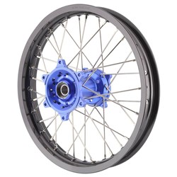 XTECH KAW KX85 01-23 1.60x14 REAR BLK RIM/BLU HUB/SLV SPK