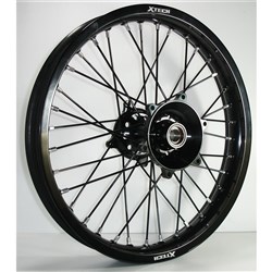 X TECH KTM/HUSQ/GAS GAS 2.15x19 REAR BLK RIM/BLK HUB/BLK SPK