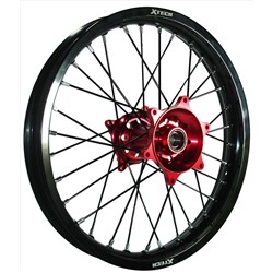 XTECH KTM/HUSQ/GAS GAS 21-23 1.85x16 REAR BLK RIM/RED HUB/SLV SPK