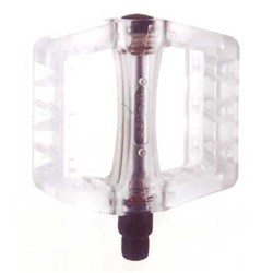 X-TECH PEDAL BMX PLASTIC 9/16 INCH CLEAR # [ONC01]