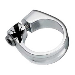 X-TECH SEATPOST CLAMP 28.6 SILVER [ONC01] #