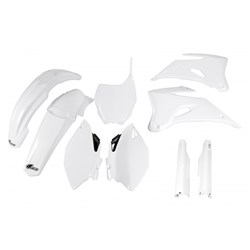 /UFO YAMAHA FULL PLASTICS KIT  YZF250/450 06-09 WHT (WAS YAKIT305E046)