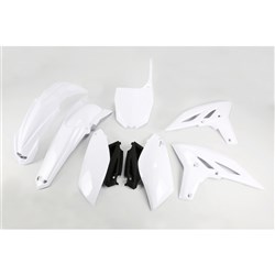 /UFO YAMAHA PLASTICS KIT RESTYLE YZ125/250 03-14 WHT (WILL BECOME YAKIT312FE046) #