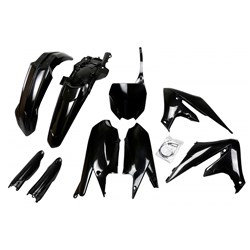 UFO YAMAHA FULL PLASTICS KIT YZ250F 19-23/YZ450F 18-22 BLK (WAS YAKIT321E001)