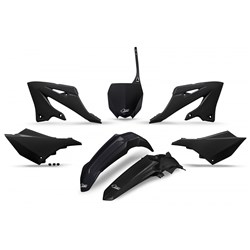 UFO YAMAHA PLASTICS KIT YZ125/250 22-26 BLK (WILL BECOME YAKIT324FE001) #