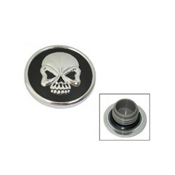 #ZODIAC GASCAP R/H VENTED SKULL BLK/CHR 1984-96