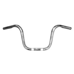 ZODIAC SOLO MINI APE HANGER WIDTH 28.5  RISE 8.5 CHROME  W/INDENTS