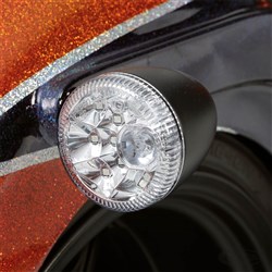 ZODIAC BLK PATHFINDER AMBER & RED LED REAR LIGHT